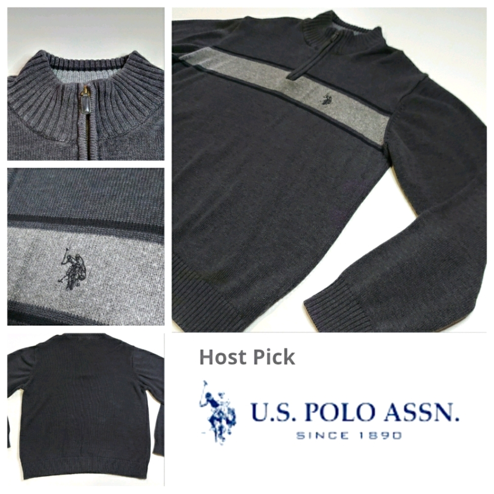 U.S Polo Assn. Vintage Knit 1/4 Zip Turtleneck